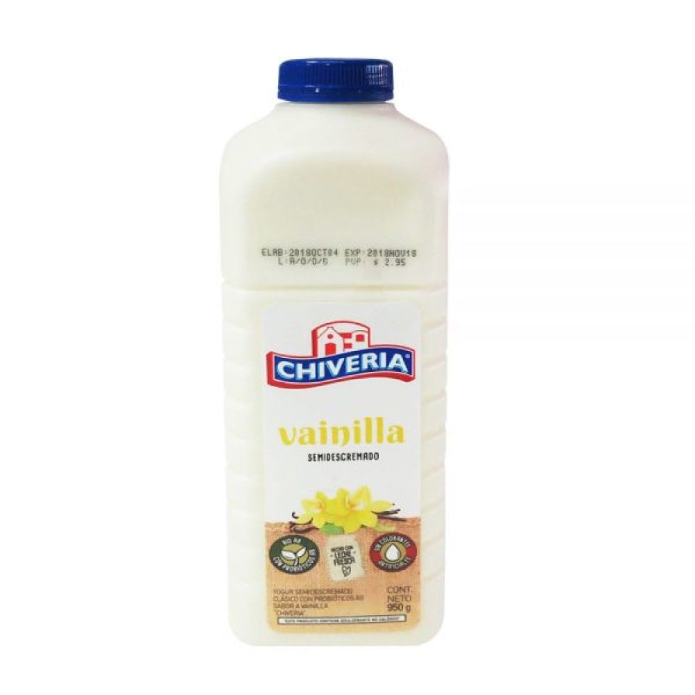 Yogurt Chivería Sin Azúcar Frutilla 950 g 